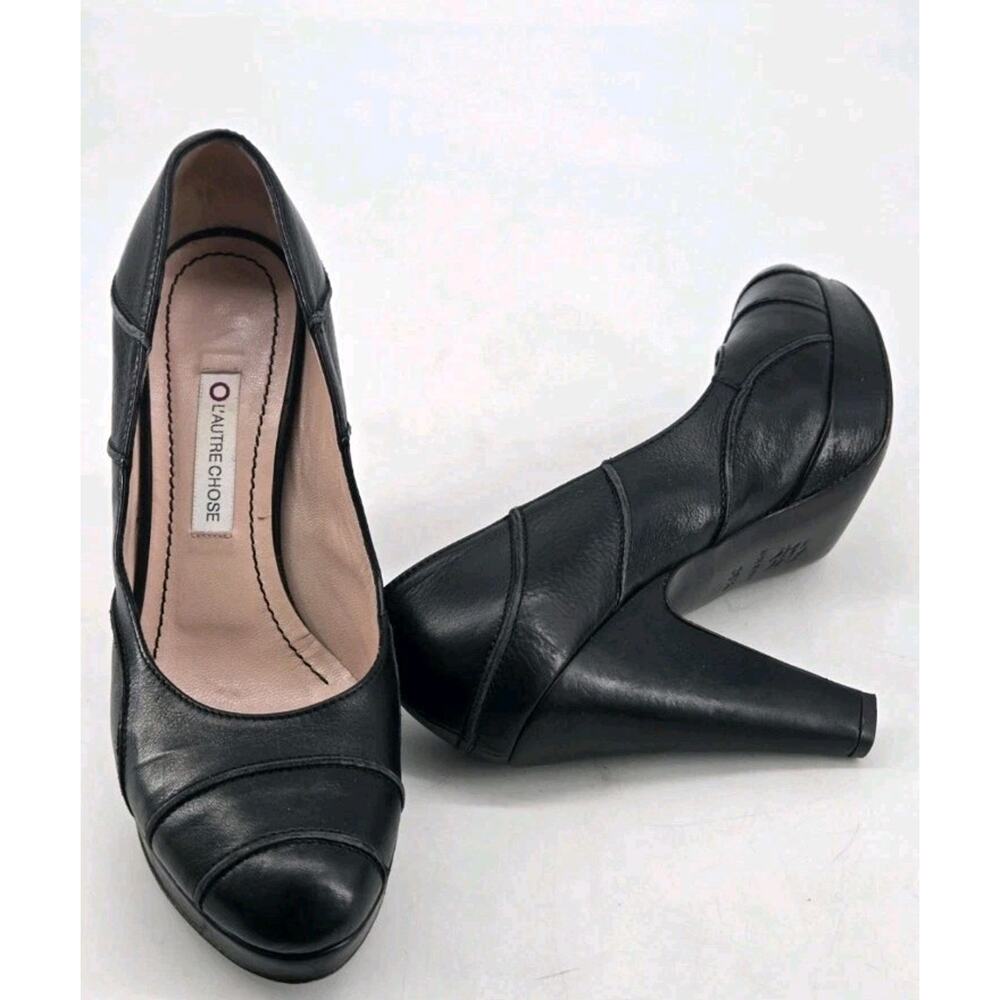 Whimsigoth Italian Leather Closed Toe Shoes Pumps Heels L'autre Chose Sz 6.5 - Picture 8 of 12